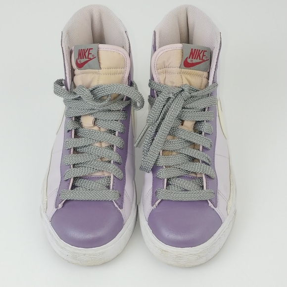 nike blazer high purple